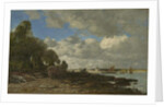 Plougastel, the Ferry Crossing, 1873 by Eugene Louis Boudin