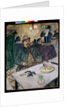 Monsieur Boileau at the Cafe, 1893 by Henri de Toulouse-Lautrec