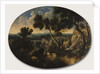Rocky Landscape with Hunters, c.1635 by Gaspard Poussin Dughet
