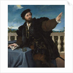 Portrait of a Man, possibly Girolamo Rosati, 1533-34 by Lorenzo Lotto
