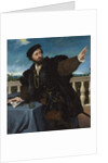 Portrait of a Man, possibly Girolamo Rosati, 1533-34 by Lorenzo Lotto