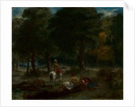 Greek Cavalry Men Resting in Forest, 1858 by Ferdinand Victor Eugene Delacroix