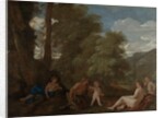 Nymphs and a Satyr, or Amor Vincit Omnia, c.1625-27 by Nicolas Poussin