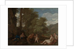 Nymphs and a Satyr, or Amor Vincit Omnia, c.1625-27 by Nicolas Poussin