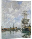 The Dock of Deauville, 1891 by Eugene Louis Boudin
