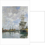 The Dock of Deauville, 1891 by Eugene Louis Boudin