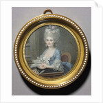 Portrait of a Woman in a Blue Dress, 1783 by Andre Pujos