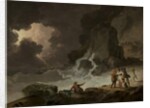 A Storm Behind the Isle of Wight, 1790s by Julius Caesar Ibbetson