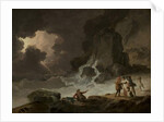 A Storm Behind the Isle of Wight, 1790s by Julius Caesar Ibbetson