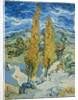 The Poplars at Saint-Rémy, 1889 by Vincent van Gogh