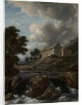 Landscape with a Church by a Torrent, c.1670 by Jacob Isaaksz. or Isaacksz. van Ruisdael