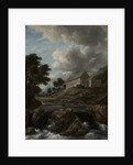 Landscape with a Church by a Torrent, c.1670 by Jacob Isaaksz. or Isaacksz. van Ruisdael