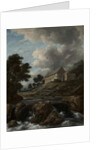 Landscape with a Church by a Torrent, c.1670 by Jacob Isaaksz. or Isaacksz. van Ruisdael