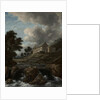 Landscape with a Church by a Torrent, c.1670 by Jacob Isaaksz. or Isaacksz. van Ruisdael