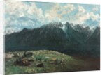 Panoramic View of the Alps, Les Dents du Midi, 1877 by Gustave Courbet