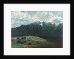 Panoramic View of the Alps, Les Dents du Midi, 1877 by Gustave Courbet