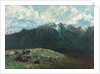 Panoramic View of the Alps, Les Dents du Midi, 1877 by Gustave Courbet