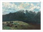 Panoramic View of the Alps, Les Dents du Midi, 1877 by Gustave Courbet