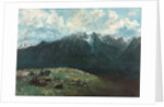 Panoramic View of the Alps, Les Dents du Midi, 1877 by Gustave Courbet