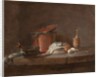 Kitchen Utensils with Leeks, Fish, and Eggs, c.1734 by Jean-Baptiste Simeon Chardin