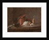 Kitchen Utensils with Leeks, Fish, and Eggs, c.1734 by Jean-Baptiste Simeon Chardin