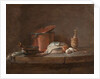 Kitchen Utensils with Leeks, Fish, and Eggs, c.1734 by Jean-Baptiste Simeon Chardin