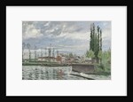 The Lock at Pontoise, 1872 by Camille Pissarro