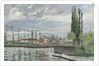 The Lock at Pontoise, 1872 by Camille Pissarro