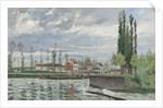 The Lock at Pontoise, 1872 by Camille Pissarro
