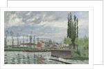 The Lock at Pontoise, 1872 by Camille Pissarro