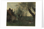 Willows and Farmhouse at Sainte-Catherine-lès-Arras, 1871 by Jean Baptiste Camille Corot