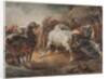Fighting Horses, c.1820 by Theodore Gericault