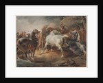 Fighting Horses, c.1820 by Theodore Gericault