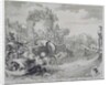 Vienna Print Cycle, Conquering Tabor Island on the Outskirts of Leopoldstadt, 1683 by Romeyn de Hooghe