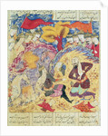 Rostam mourning the death of Sohrab by Persian School