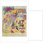 Rostam mourning the death of Sohrab by Persian School