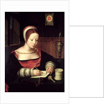 St. Mary Magdalene Writing, c.1500-50 by Master of the Female Half Lengths