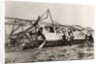 The ruins of the Zeppelin LZ10 'Schwaben' after its destruction on 28 June 1912 by German Photographer