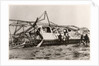 The ruins of the Zeppelin LZ10 'Schwaben' after its destruction on 28 June 1912 by German Photographer