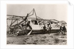 The ruins of the Zeppelin LZ10 'Schwaben' after its destruction on 28 June 1912 by German Photographer