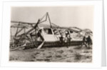 The ruins of the Zeppelin LZ10 'Schwaben' after its destruction on 28 June 1912 by German Photographer