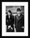 King Boris and Queen Joanna of Bulgaria outside the Ritz hotel, London 2nd November 1937 by German Photographer