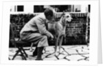 Portrait of German writer Paul Eipper with his dog by German Photographer