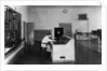 Control desk of a transmission facility in Hamburg, c.1934, by German Photographer