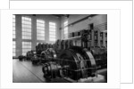 Generator room at Oesterreichische Radioverkehrs A.G., Bisamberg transmission facility, Austria, c.1935 by German Photographer