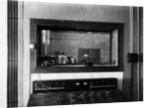 Radio broadcasting control room in the Haus des Rundfunks in Masurenallee, Berlin-Charlottenburg, c.1931 by German Photographer