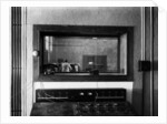 Radio broadcasting control room in the Haus des Rundfunks in Masurenallee, Berlin-Charlottenburg, c.1931 by German Photographer