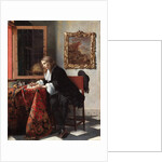 Young man writing a letter, circa 1664-1666 by Anonymous