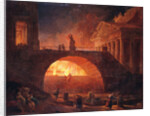 The Fire of Rome, 18 July 64 AD by Hubert Robert