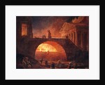 The Fire of Rome, 18 July 64 AD by Hubert Robert